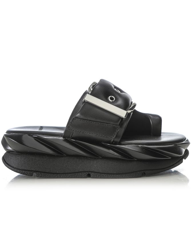 4CCCCEES Mellow Glow Pure Black Sandals