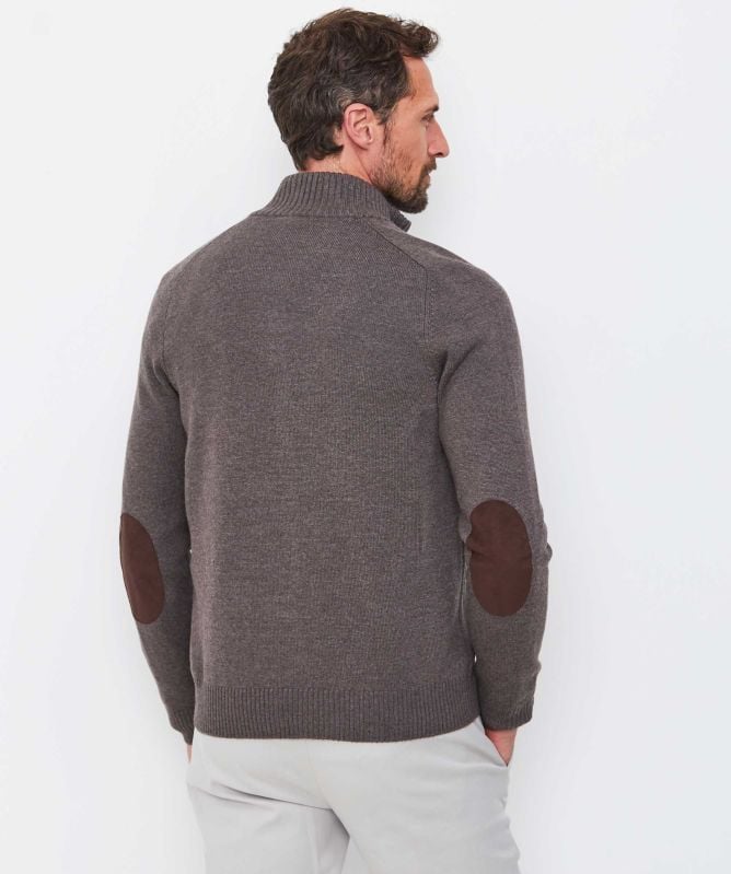 Gran Sasso Wool Zipper-Through Cardigan