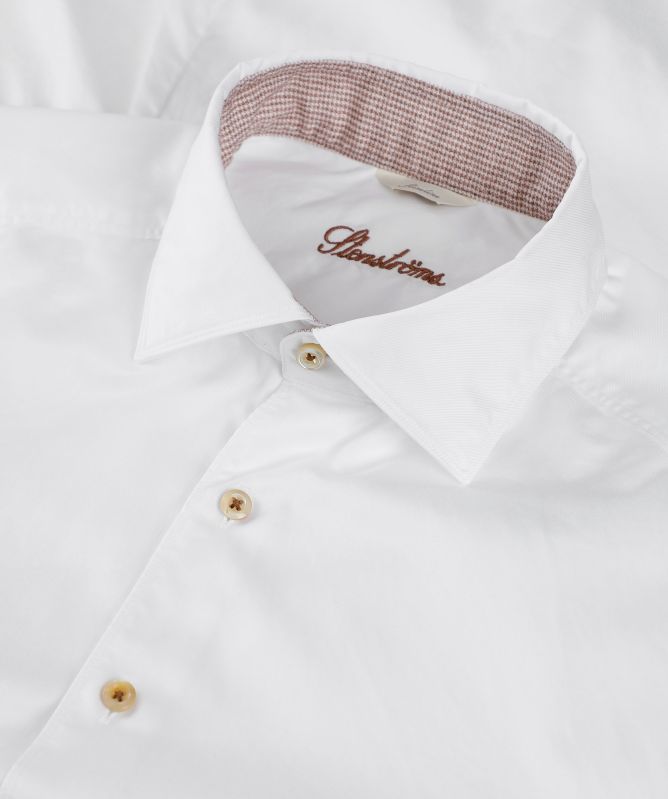 Stenstroms Slimline Houndstooth Trim Shirt