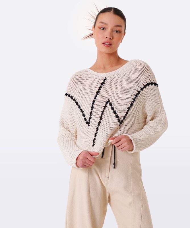Lurdes Bergada Oversized Zig-Zag Jumper