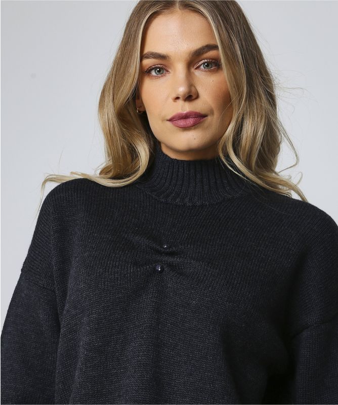 GANNI Wool Turtle Neck Sweater