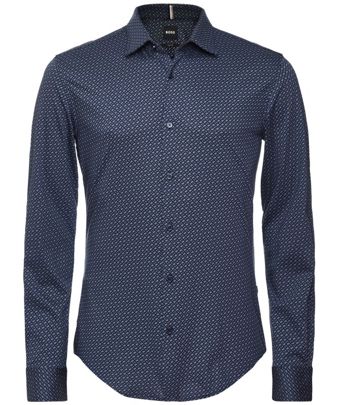 BOSS Slim Fit Monogram Roan_F Shirt