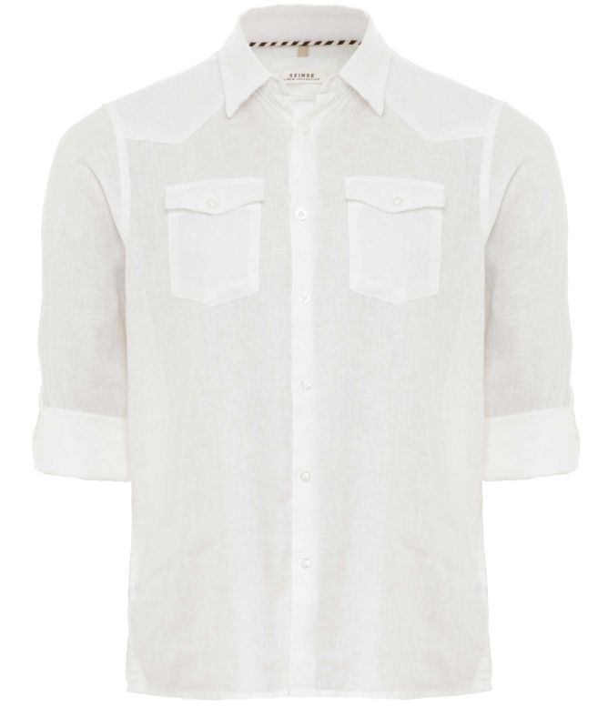 Seinse Long-Sleeve Linen Shirt