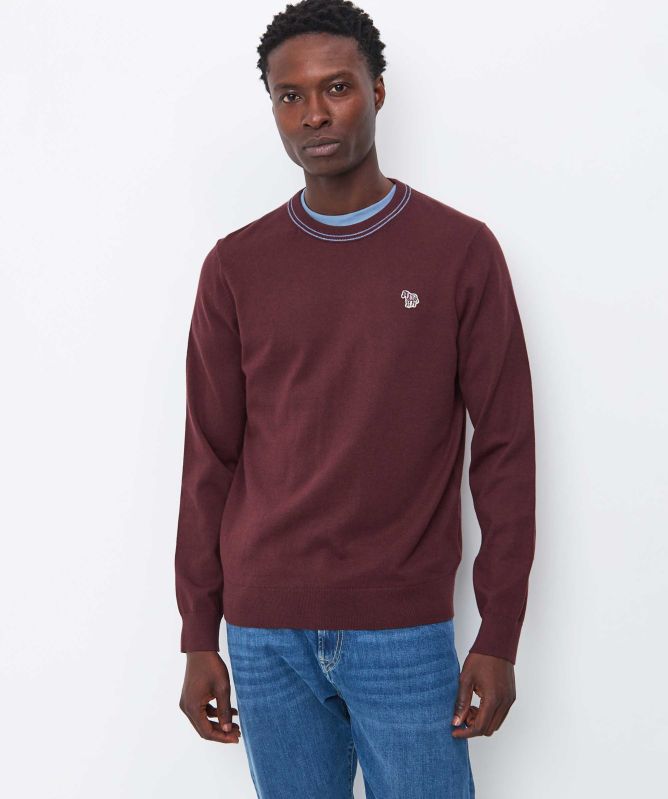 Paul Smith Crew Neck Zebra Jumper