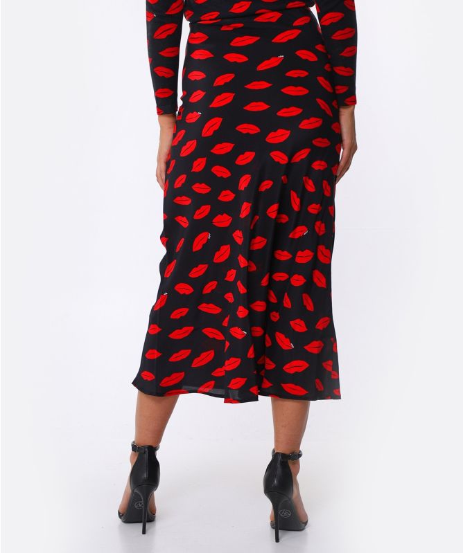 RIXO Kelly Silk Slip Skirt