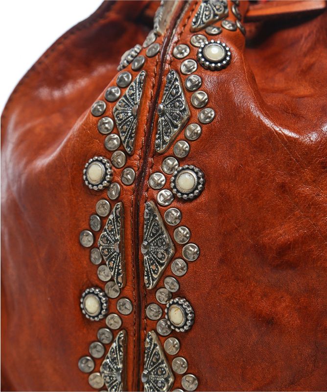 Campomaggi Embellished Leather Bucket Bag