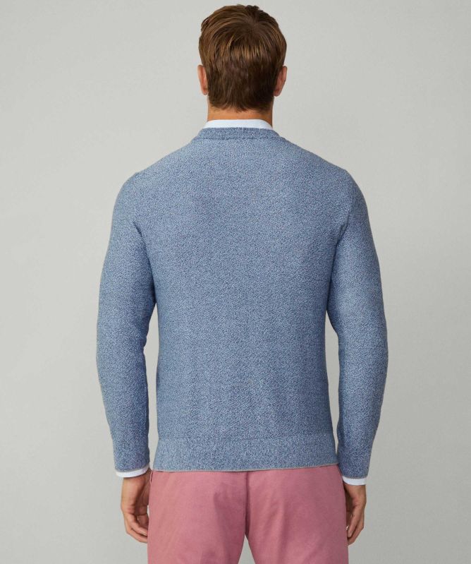 Hackett Mouline Crew Neck Jumper