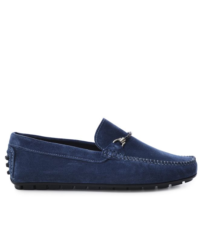 Jules B Suede Horse Bit Driving Loafers