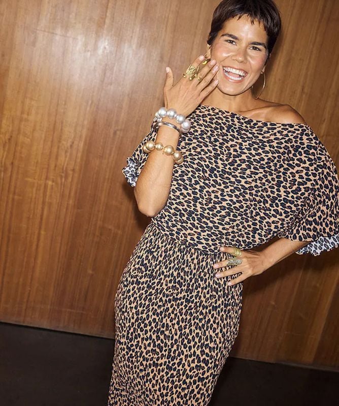 Never Fully Dressed Lucia Leopard Tilly Dress