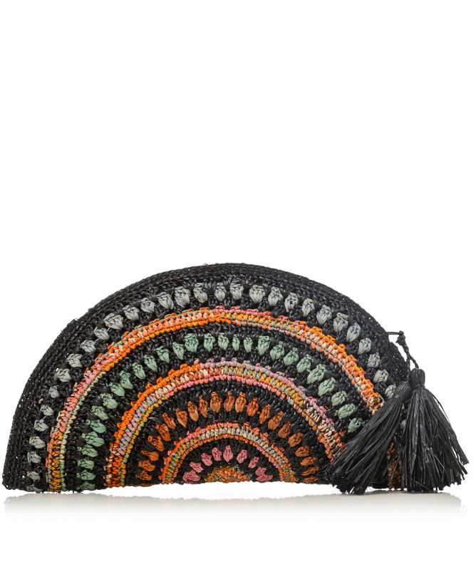 Rabarany Handwoven Half Moon Clutch