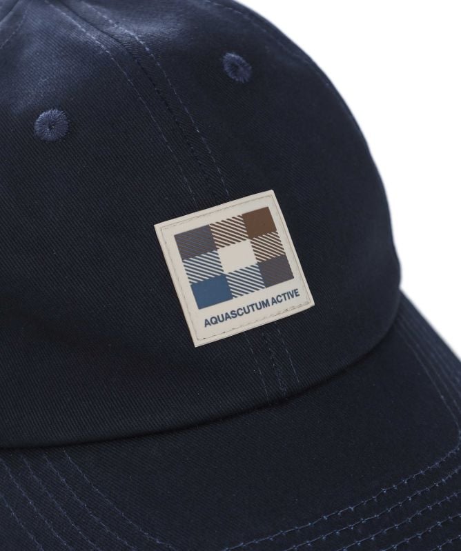 Aquascutum Iconic Rubber Patch Baseball Cap