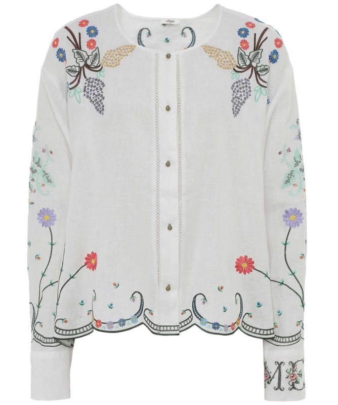 Me369 Helena Embroidered Shirt