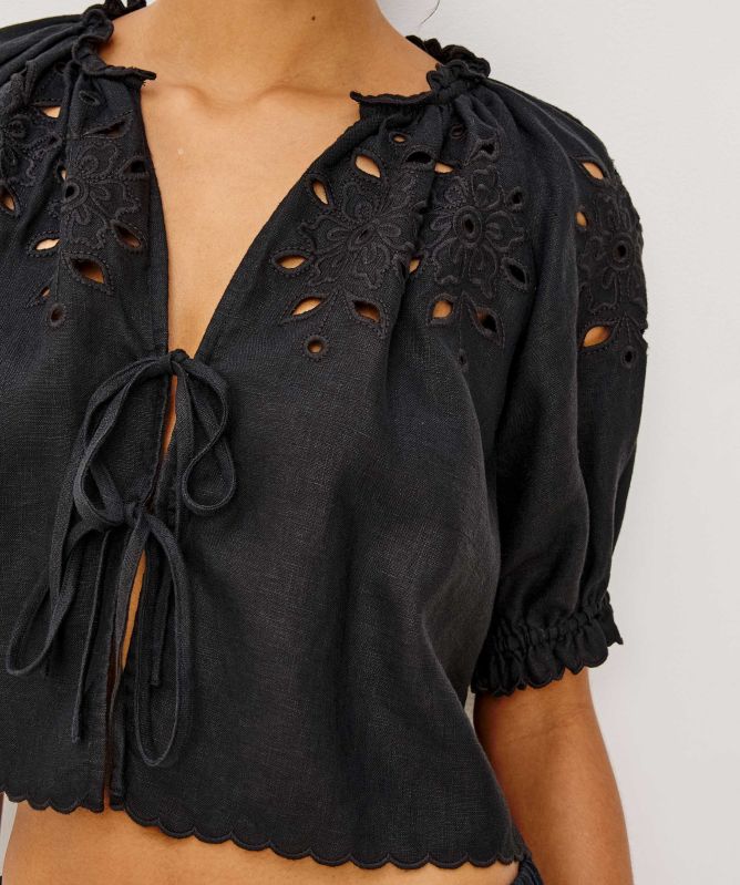 Rails Lizbeth Tie-Front Top