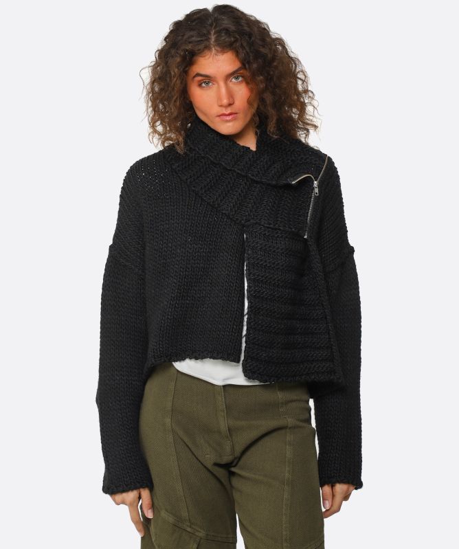 Lurdes Bergada Asymmetric Wrap Cardigan