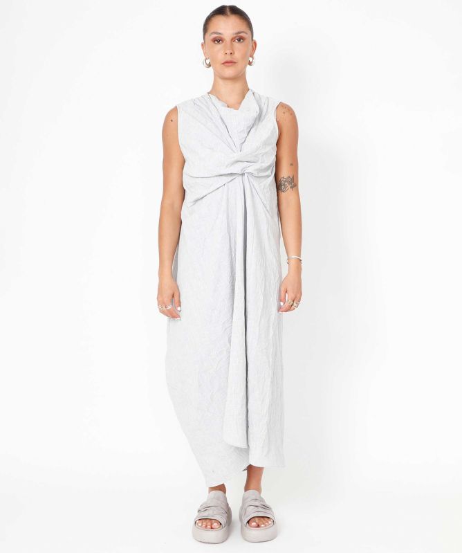 Sort Aarhus Malan Drape Maxi Dress