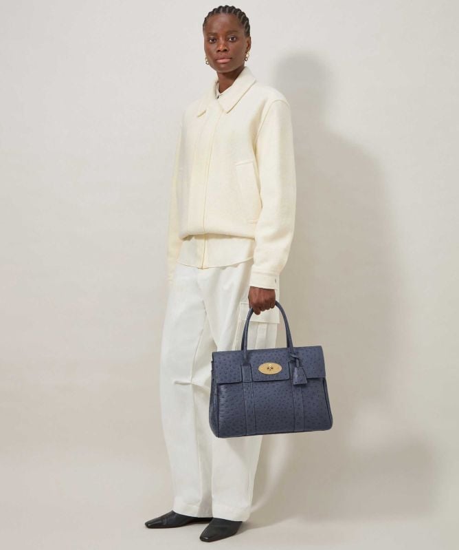 Mulberry Ostrich Bayswater Shoulder Bag