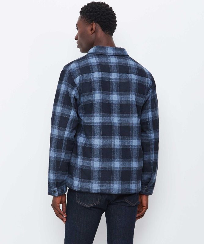 Replay Melton Wool Check Jacket