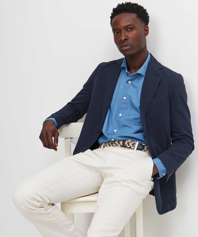 Circolo 1901 Slim Fit Oxford Blazer