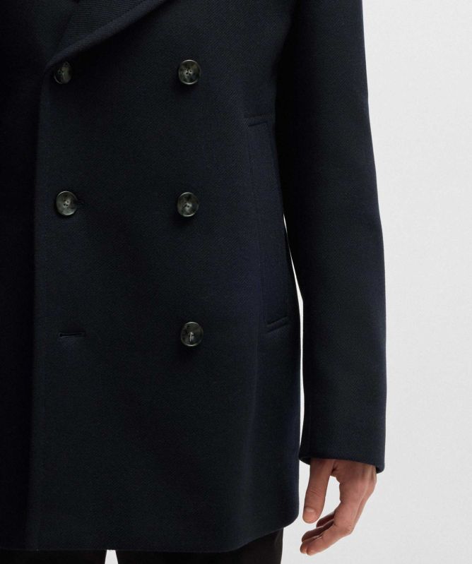BOSS Wool H-Clay Pea Coat