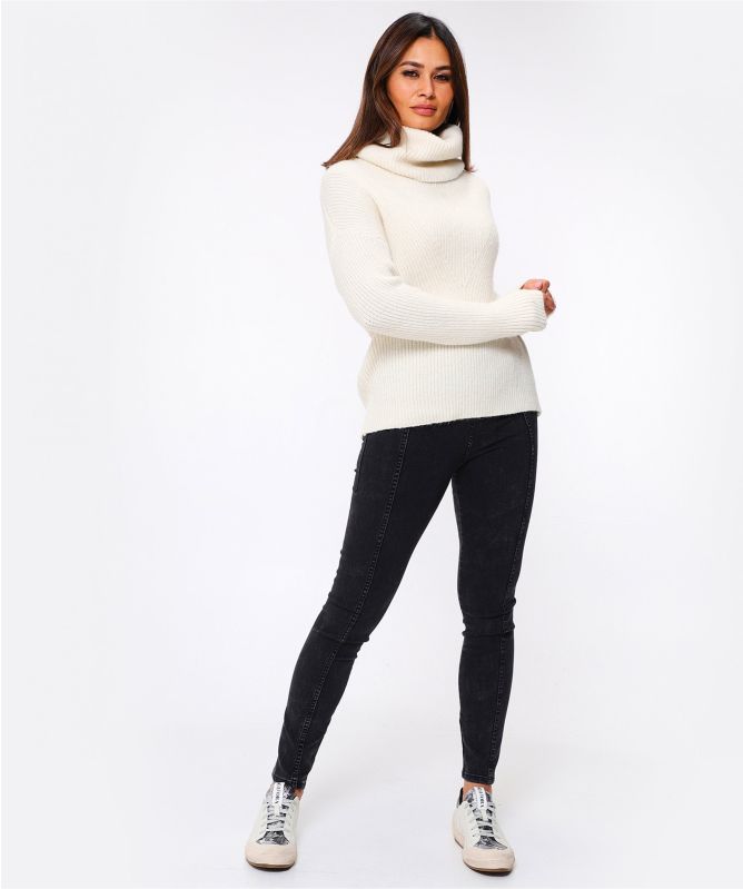 Annette Gortz Wool Blend Cowl Neck Sweater