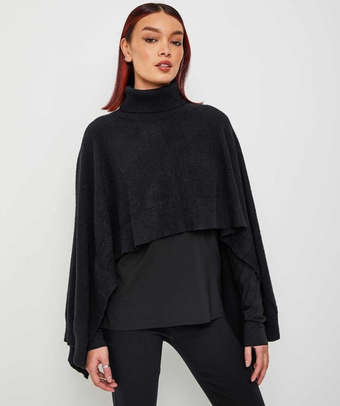 NU London Drape Knit Poncho