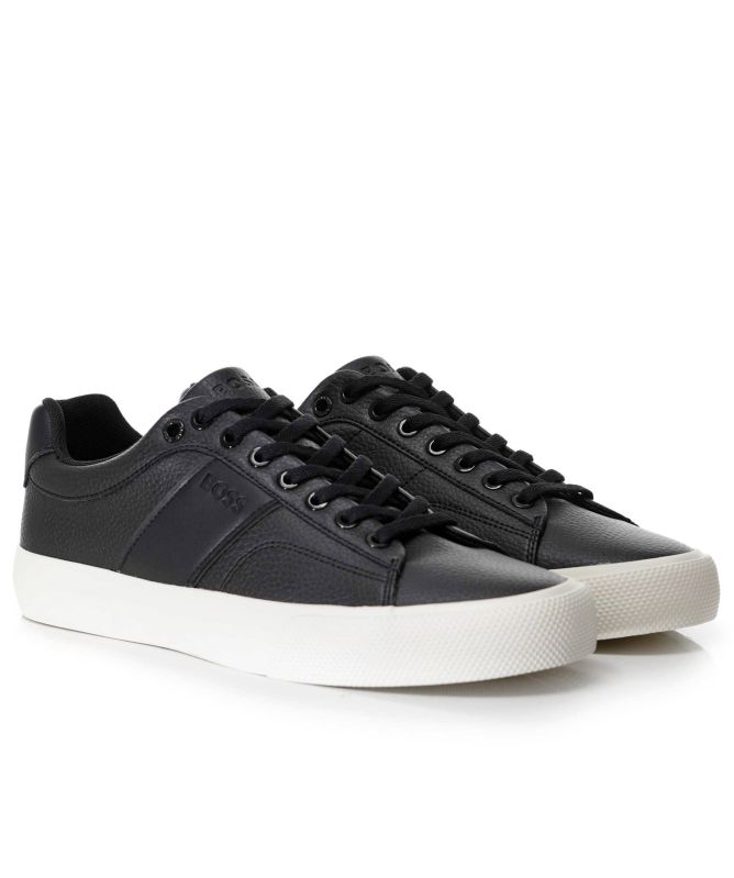 BOSS Faux Leather Aiden_Tenn Trainers