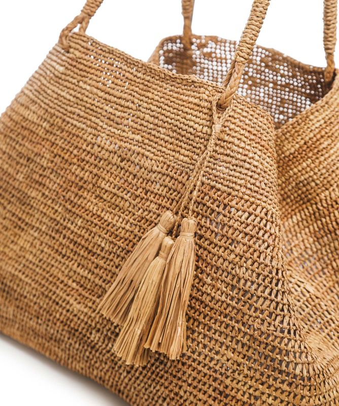 Rabarany Handwoven Raffia Tote Bag