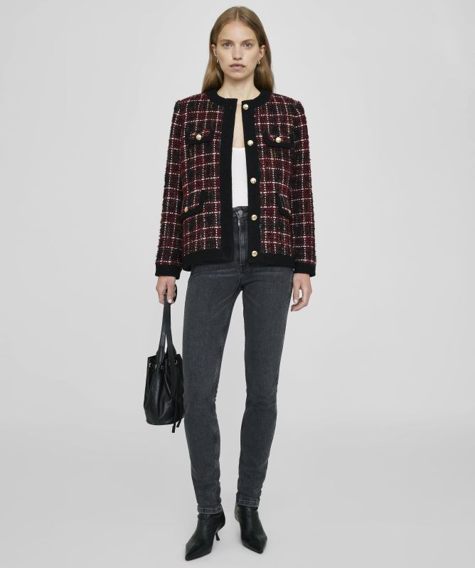 Anine Bing Lydia Plaid Jacket