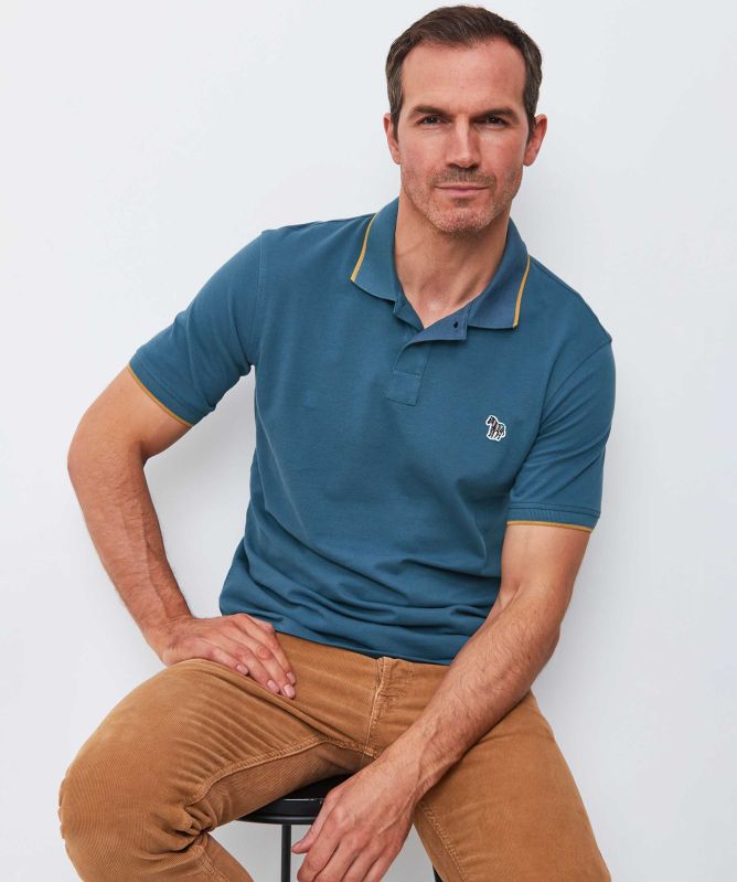 Paul Smith Slim Fit Tipped Zebra Polo