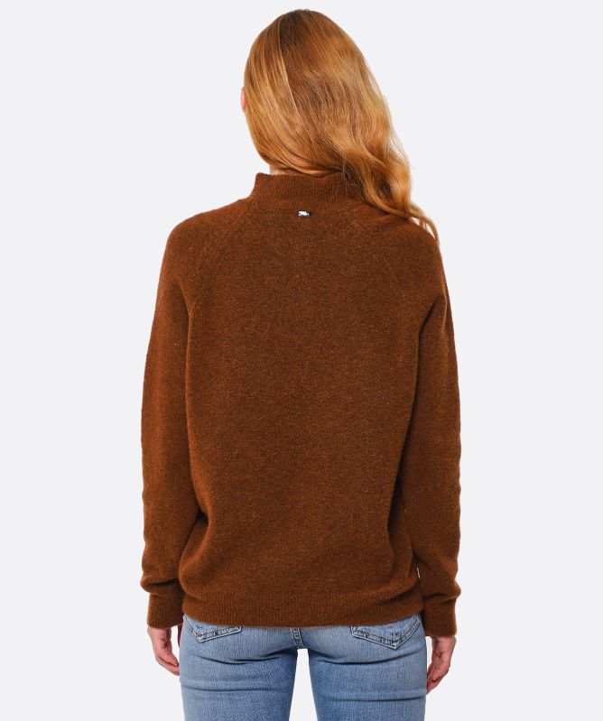 High Wind Up Mock Turtleneck Sweater