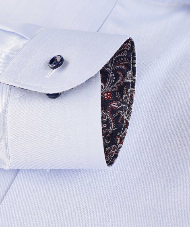 Eton Slim Fit Paisley Trim Shirt