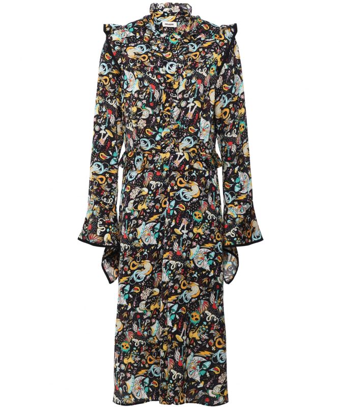 knee length dresses for ladies Zadig & Voltaire floral-print maxi dress  Petite Chrie