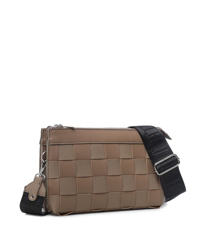 Ilse Jacobsen Square Braided Crossbody Bag