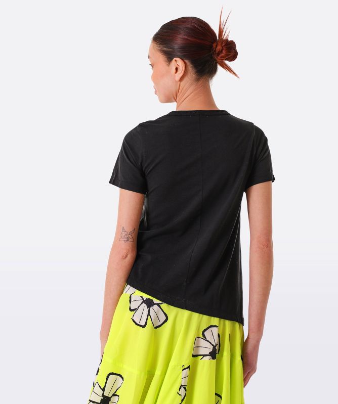 Lurdes Bergada Asymmetric Short Sleeve T-Shirt