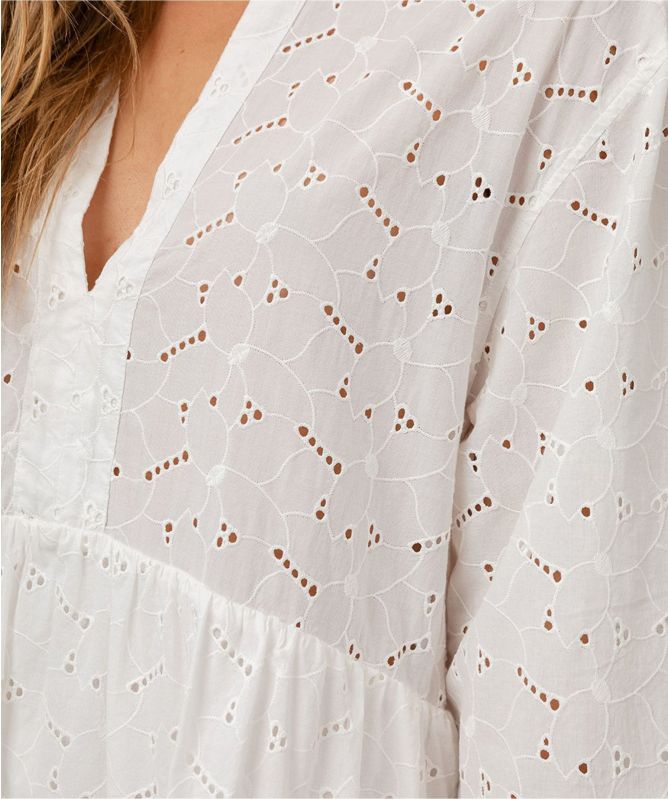 Rails Layla Eyelet Tiered Mini Dress