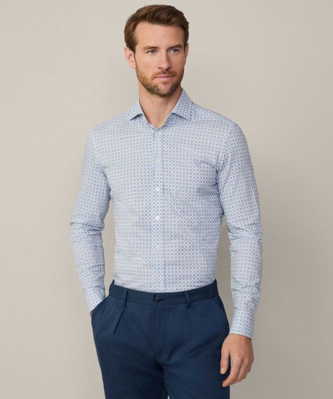 Hackett Tailored Fit Tile Print Shirt