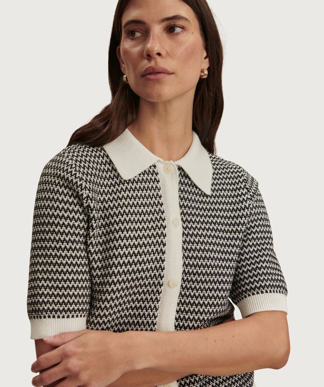 Varley Gaelle Polo Knit Top