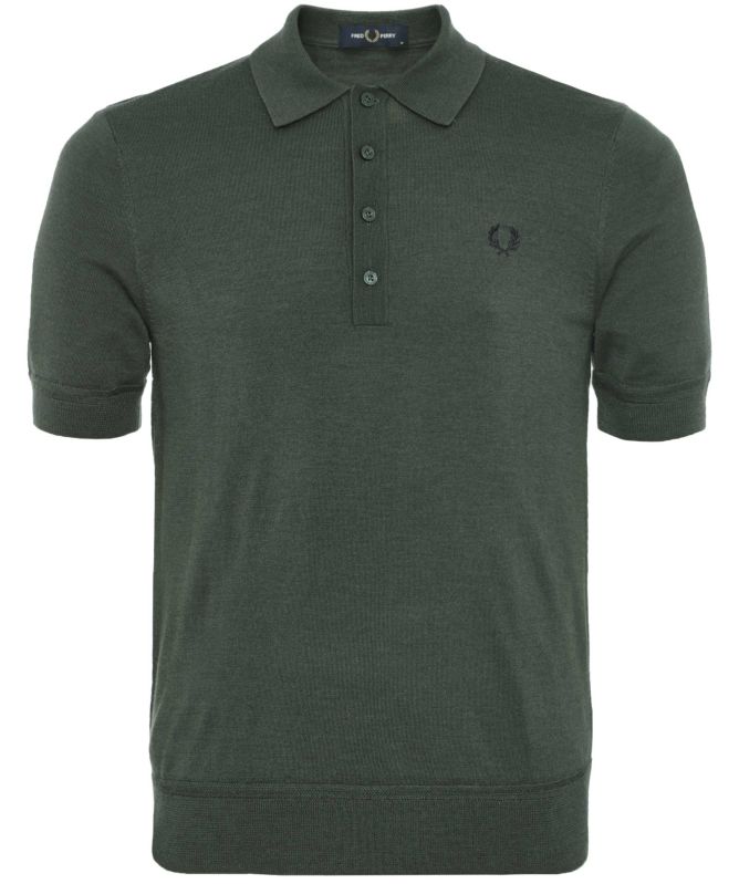 Fred Perry Merino Fine Knit Polo Shirt