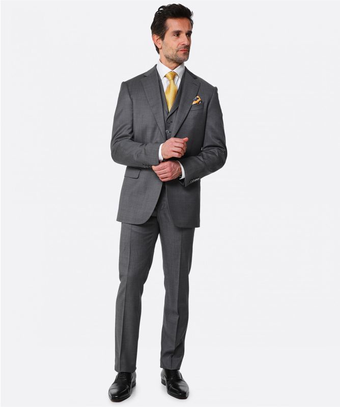 J. Blades Virgin Wool Three Piece Pin Dot Suit