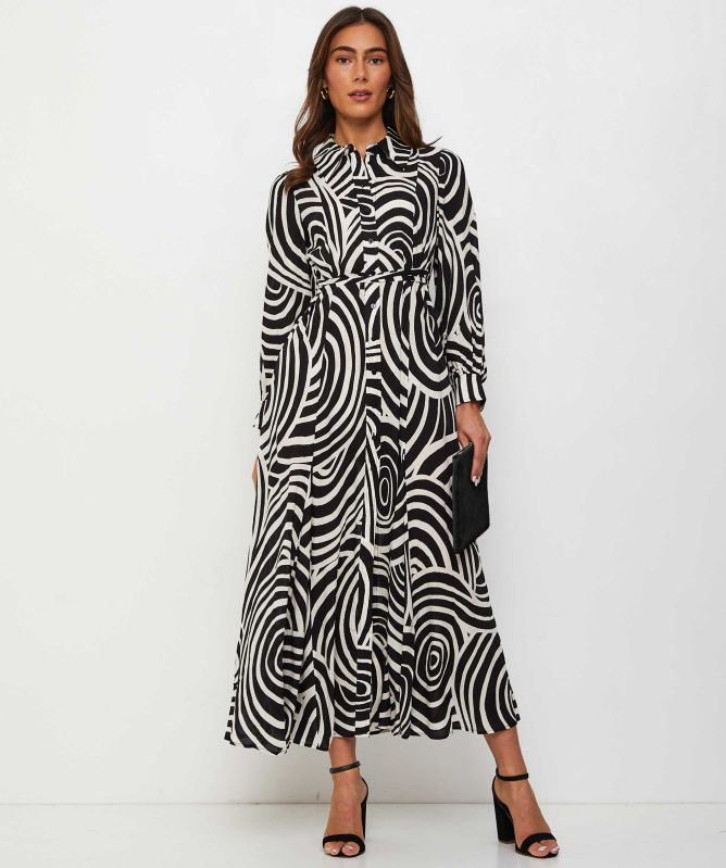 rixo shirt dress Izzy Shirt Dress in Runway Spot Navy