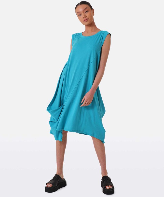 Asymmetric Cotton Jersey Dress