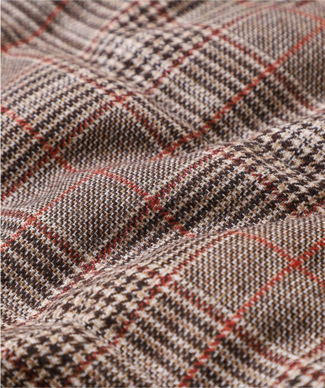 Stenstroms Down Quilted Wool Check Gilet