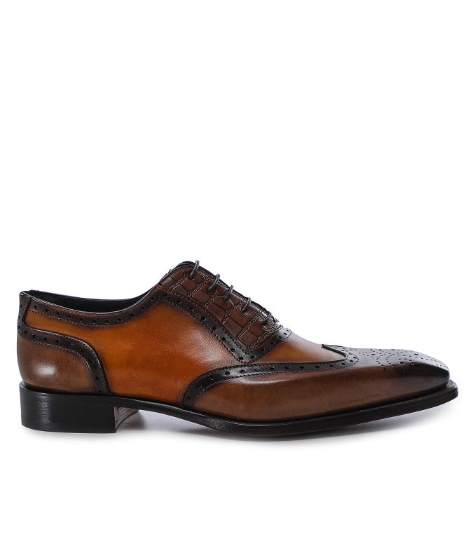 Jules B Leather Wing-Tip Oxford Brogues
