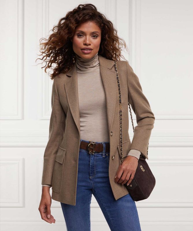 Holland Cooper Long Sleeve Roll Neck Top