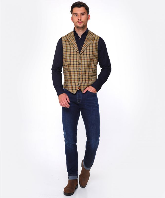 J. Blades Wool Gun Club Check Vest
