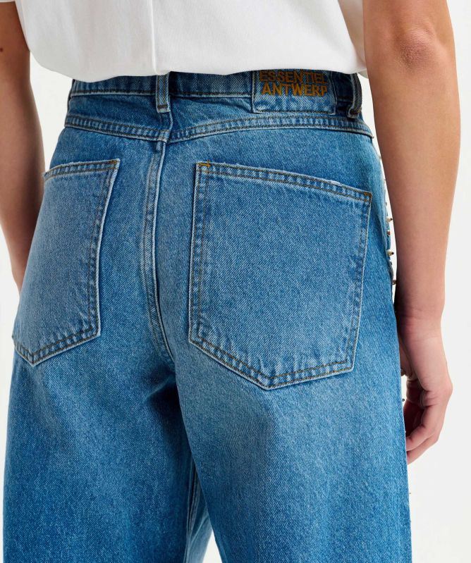 Essentiel Antwerp Interesting Embellished Straight Leg Jeans