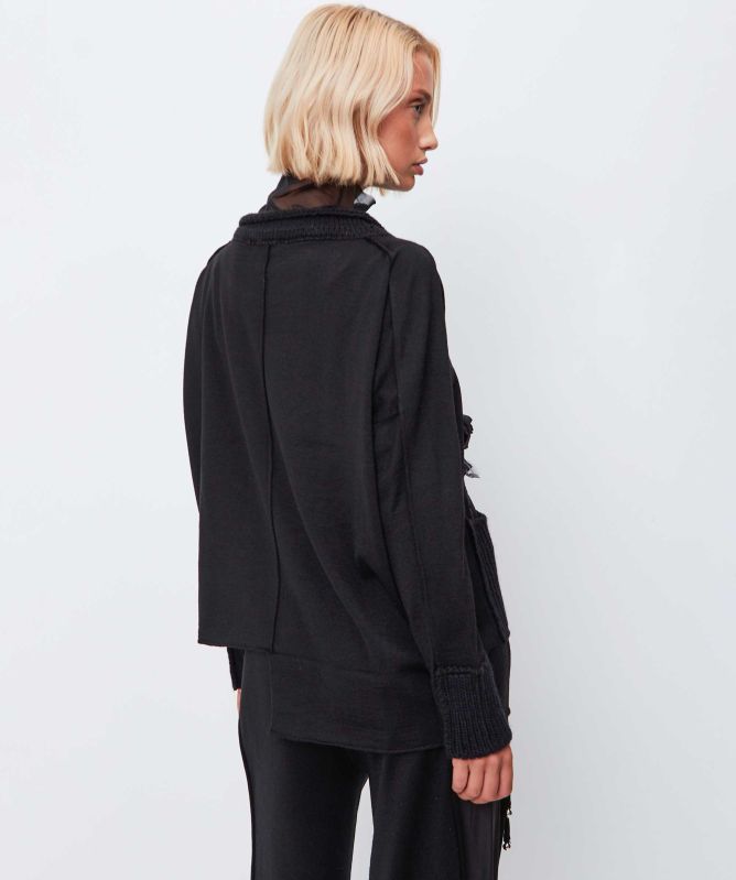 Bize Asymmetric Rose Jumper