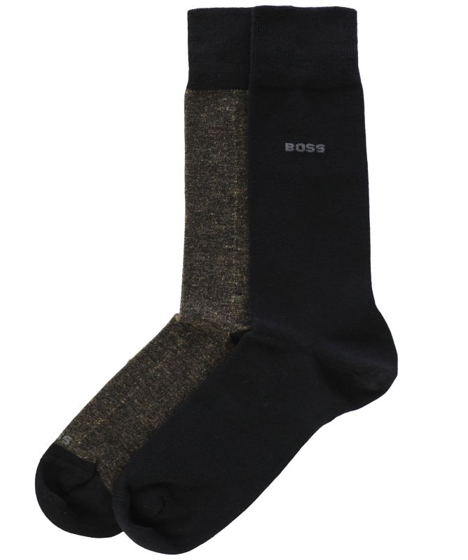 BOSS Yarn Effect Socks 2 Pack