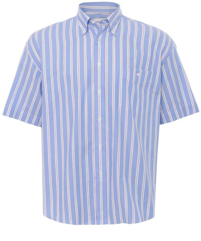 unfeigned Short Sleeve Striped Shirt