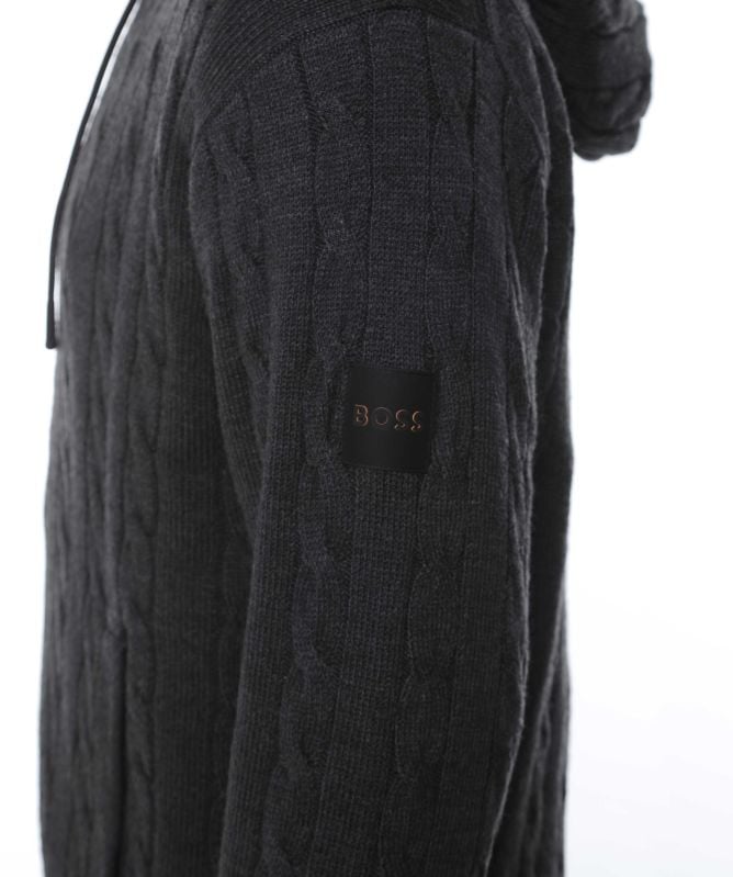 BOSS Cable Knit Kudable Hoodie